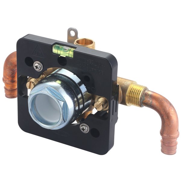 Olympia Single Handle Tub/Shower Pressure Balancing Valve in Rough Brass V-2300B-EP90D